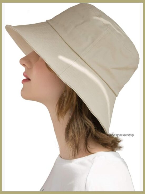 Cotton Wide Brim Sun Hat UPF50+ Packable Travel Beach Cap main image 6
